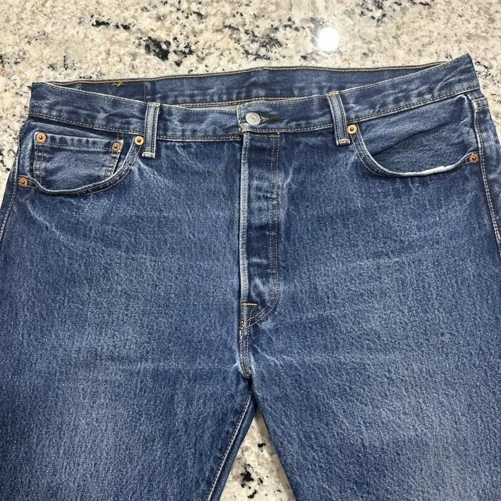 Retro‎ Levi's 501 Jeans Mens Size 38x30 (36x29.5) Blue Original Straight Denim
